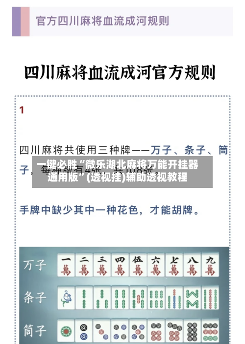 一键必胜“微乐湖北麻将万能开挂器通用版	”(透视挂)辅助透视教程-第3张图片