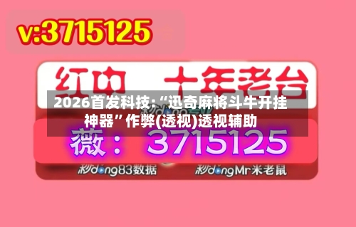 2026首发科技:“迅奇麻将斗牛开挂神器	”作弊(透视)透视辅助-第1张图片