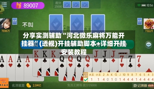 分享实测辅助“河北微乐麻将万能开挂器	”(透视)开挂辅助脚本+详细开挂安装教程-第1张图片