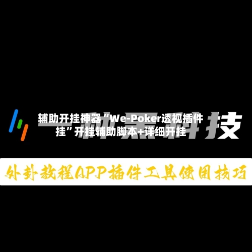 辅助开挂神器“We-Poker透视插件挂	”开挂辅助脚本+详细开挂-第3张图片