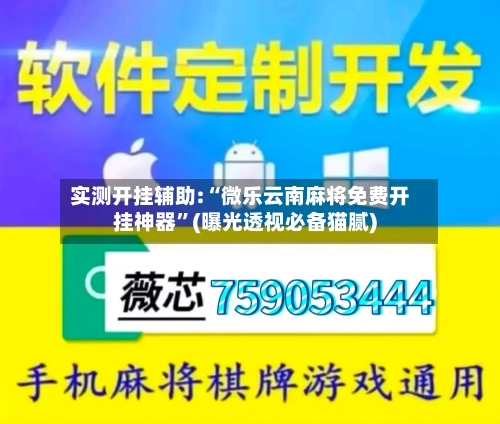 实测开挂辅助:“微乐云南麻将免费开挂神器”(曝光透视必备猫腻)-第1张图片