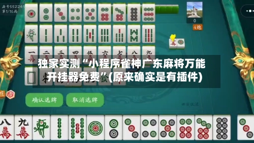 独家实测“小程序雀神广东麻将万能开挂器免费”(原来确实是有插件)-第2张图片