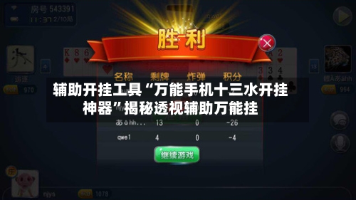 辅助开挂工具“万能手机十三水开挂神器”揭秘透视辅助万能挂-第1张图片