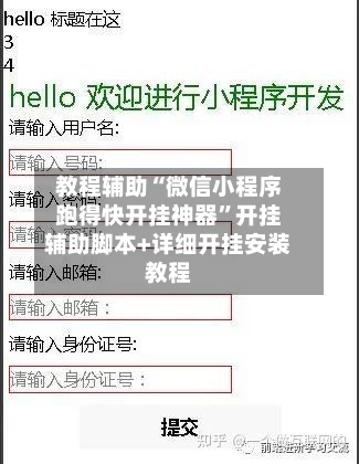 教程辅助“微信小程序跑得快开挂神器”开挂辅助脚本+详细开挂安装教程-第2张图片