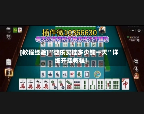 [教程经验]“微乐买挂多少钱一天	”详细开挂教程!-第2张图片