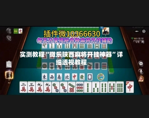 实测教程“微乐陕西麻将开挂神器	”详细透视教程-第3张图片