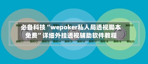 必备科技“wepoker私人局透视脚本免费”详细外挂透视辅助软件教程-第2张图片