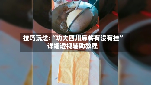 技巧玩法:“功夫四川麻将有没有挂”详细透视辅助教程-第1张图片