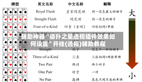 辅助神器“德扑之星透视插件效果如何设置	”开挂(透视)辅助教程-第3张图片