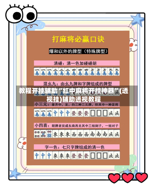 教程开挂辅助“红中麻将开挂神器”(透视挂)辅助透视教程-第2张图片