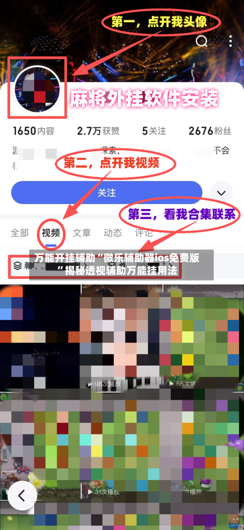 万能开挂辅助“微乐辅助器ios免费版”揭秘透视辅助万能挂用法-第1张图片
