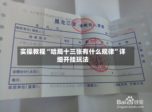 实操教程“哈局十三张有什么规律”详细开挂玩法-第1张图片