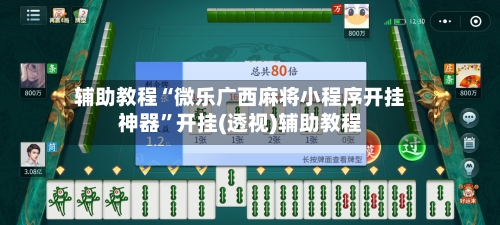 辅助教程“微乐广西麻将小程序开挂神器”开挂(透视)辅助教程-第2张图片