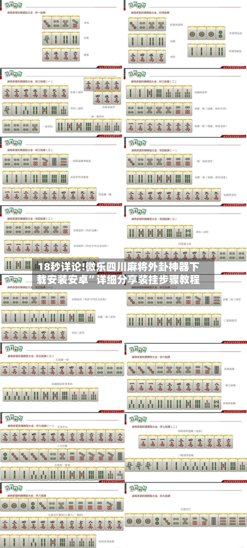 18秒详论!微乐四川麻将外卦神器下载安装安卓”详细分享装挂步骤教程-第2张图片