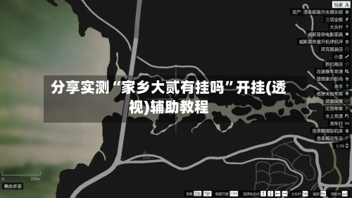 分享实测“家乡大贰有挂吗	”开挂(透视)辅助教程-第1张图片