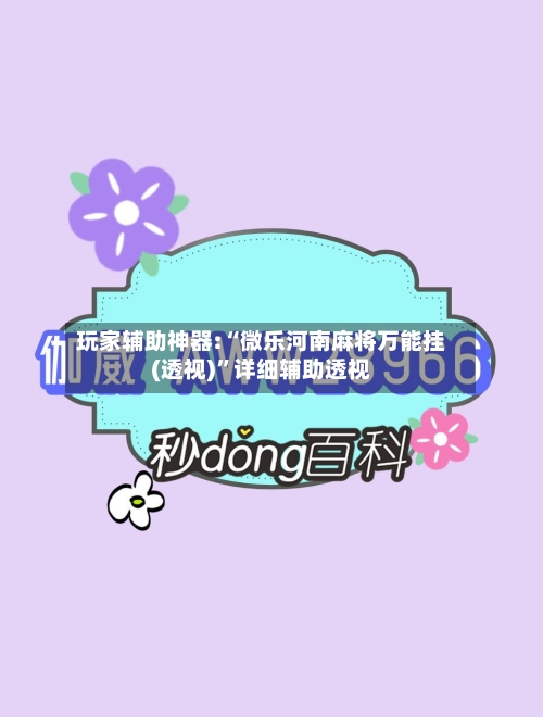 玩家辅助神器:“微乐河南麻将万能挂(透视)”详细辅助透视-第3张图片