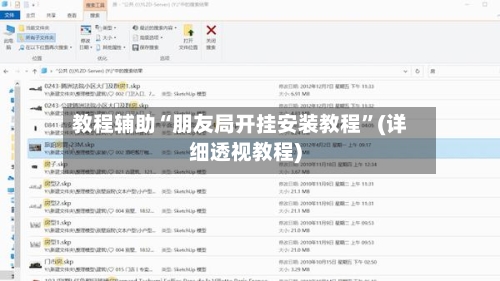 教程辅助“朋友局开挂安装教程	”(详细透视教程)-第1张图片