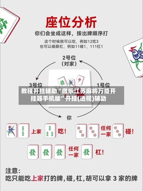 教程开挂辅助“微乐江苏麻将万能开挂器手机版”开挂(透视)辅助-第1张图片