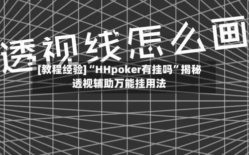 [教程经验]“HHpoker有挂吗	”揭秘透视辅助万能挂用法-第2张图片