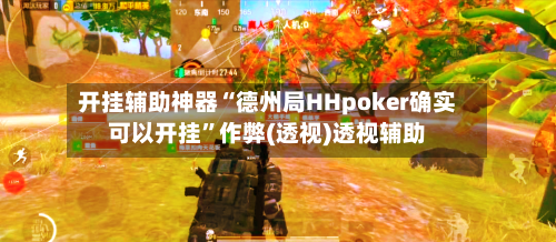 开挂辅助神器“德州局HHpoker确实可以开挂”作弊(透视)透视辅助-第1张图片