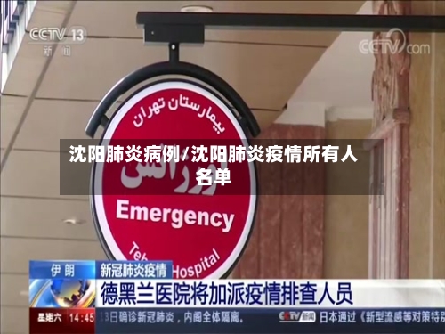 沈阳肺炎病例/沈阳肺炎疫情所有人名单-第3张图片