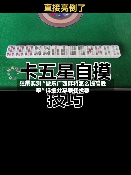 独家实测“微乐广西麻将怎么提高胜率	”详细分享装挂步骤-第2张图片