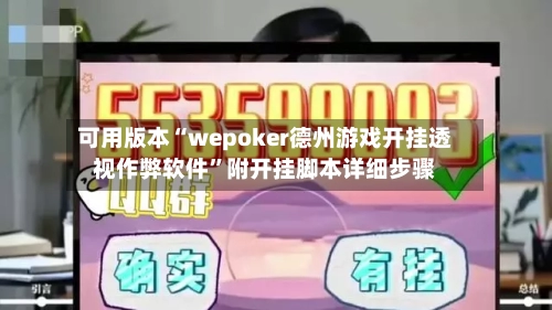 可用版本“wepoker德州游戏开挂透视作弊软件”附开挂脚本详细步骤-第1张图片