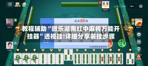 教程辅助“微乐湖南红中麻将万能开挂器”透视挂!详细分享装挂步骤-第2张图片