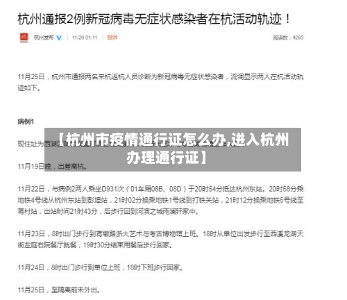 【杭州市疫情通行证怎么办,进入杭州办理通行证】-第3张图片