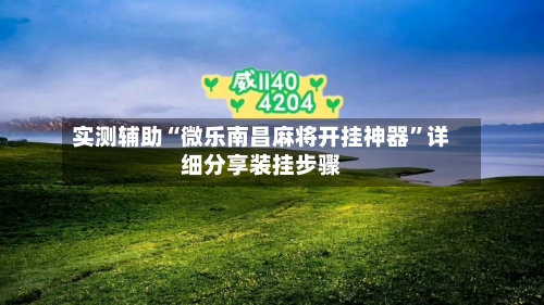 实测辅助“微乐南昌麻将开挂神器”详细分享装挂步骤-第2张图片