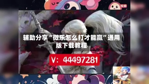 辅助分享“微乐怎么打才能赢”通用版下载教程-第2张图片