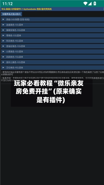 玩家必看教程“微乐亲友房免费开挂	”(原来确实是有插件)-第2张图片
