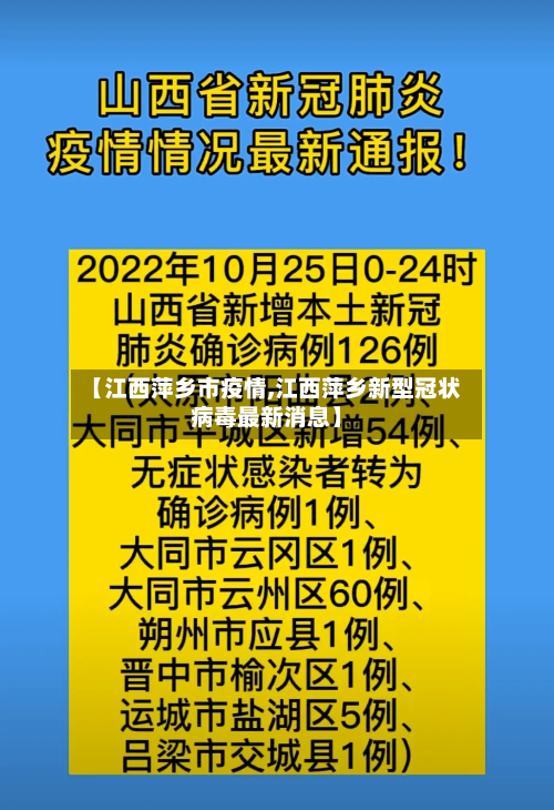 【江西萍乡市疫情,江西萍乡新型冠状病毒最新消息】-第3张图片
