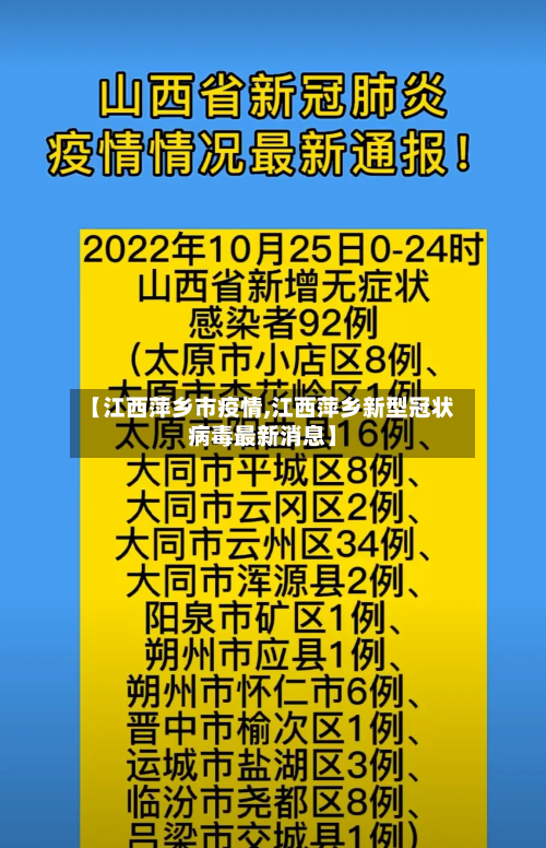 【江西萍乡市疫情,江西萍乡新型冠状病毒最新消息】-第2张图片