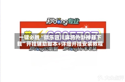 一键必胜“微乐四川麻将外卦神器下载”开挂辅助脚本+详细开挂安装教程-第1张图片