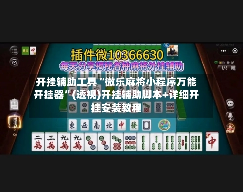 开挂辅助工具“微乐麻将小程序万能开挂器”(透视)开挂辅助脚本+详细开挂安装教程-第1张图片