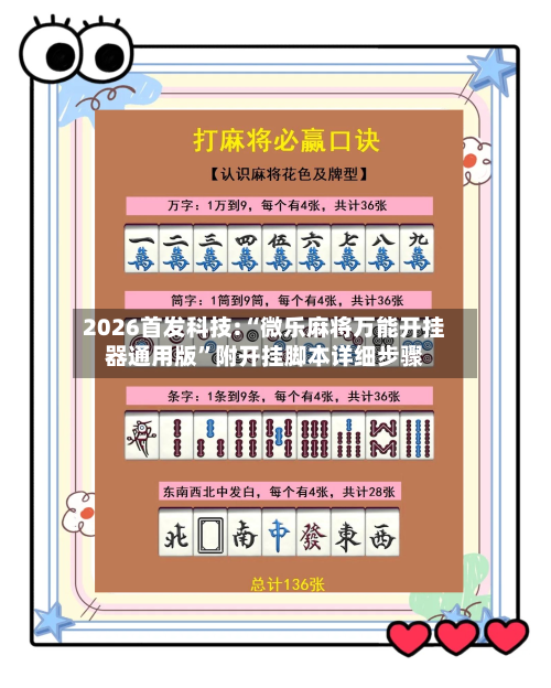 2026首发科技:“微乐麻将万能开挂器通用版	”附开挂脚本详细步骤-第1张图片