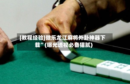 [教程经验]微乐龙江麻将外卦神器下载	”(曝光透视必备猫腻)-第1张图片