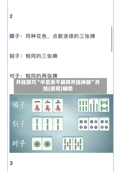 开挂技巧“中至余干麻将开挂神器”开挂(透视)辅助-第2张图片